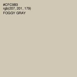 #CFC9B3 - Foggy Gray Color Image